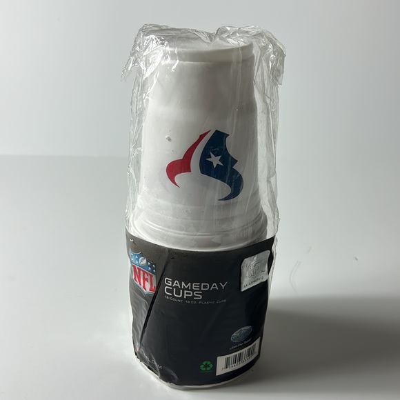 NFL Houston Texans 18-Count Gameday Plastic Cups – 18 oz – New Sealed - Picture 4 of 6